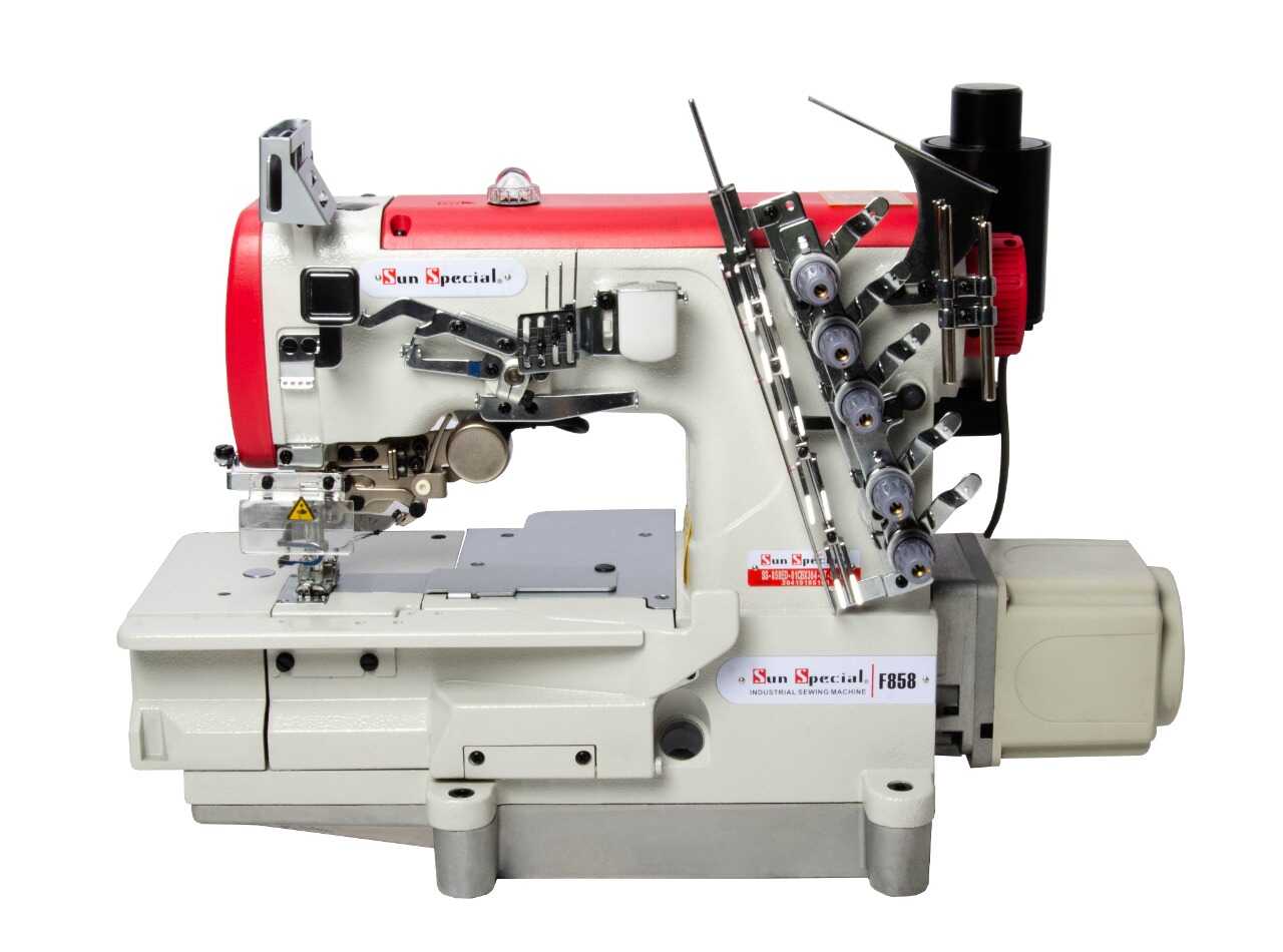 Máquina de Costura Galoneira  Eletrônica Elétrica Plana com Corte de Linha SS-858-ED-01-CBX-364-UT 