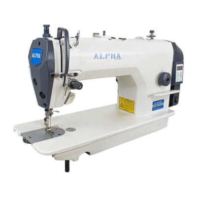 Máquina De Costura Industrial Reta ALPHA Direct Drive  LH-9802DP 220v + KIT COM 1 TESOURA ORIGINAL EXCLUSIVA E 10 BOBINAS