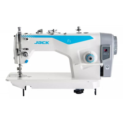 MÁQUINA DE COSTURA RETA F5 JACK COM APARELHO DE TAPETE FRUFRU 